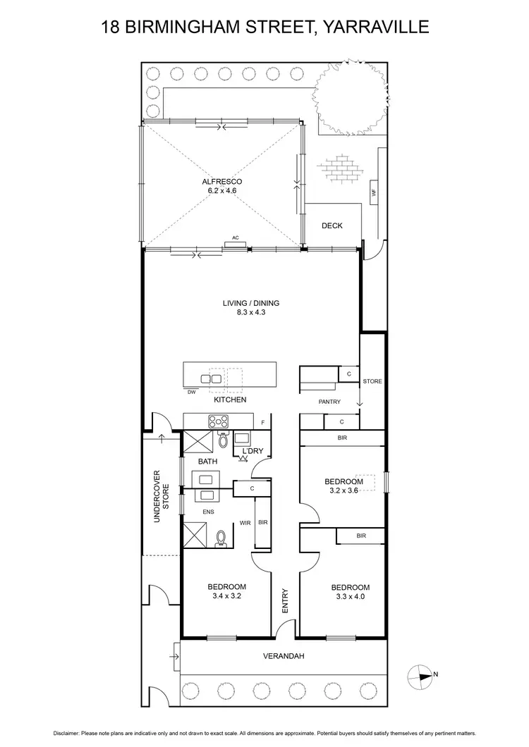 Floorplan of Homely house listing, 18 Birmingham Street, Yarraville VIC 3013