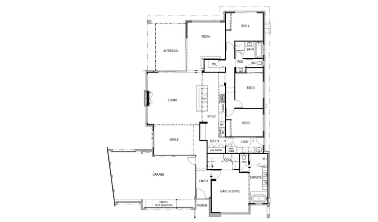 Floorplan of Homely house listing, 9 Chamaeleon Approach, Australind WA 6233