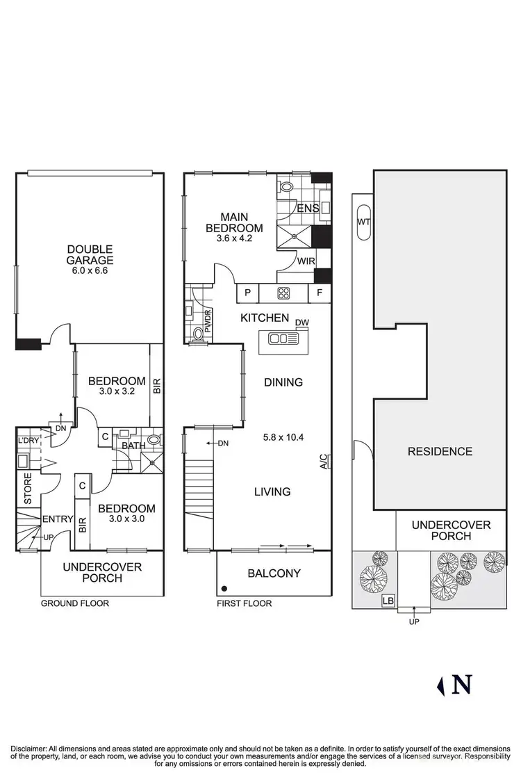 Floorplan of Homely townhouse listing, 16 Heffernan Walk, Heidelberg Heights VIC 3081