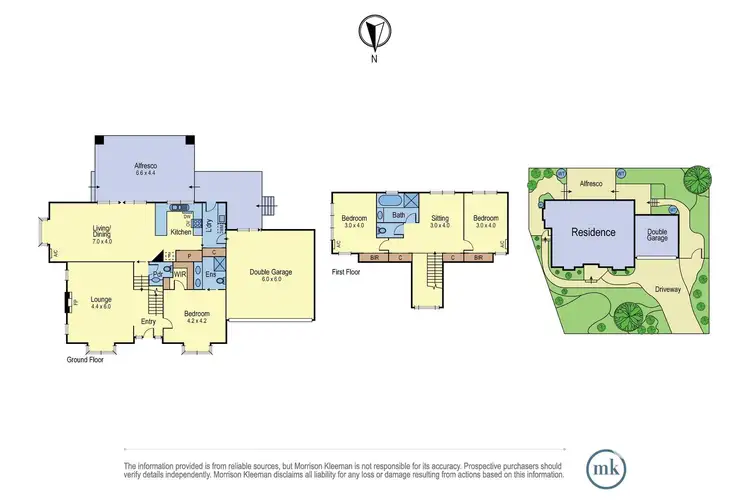Floorplan of Homely house listing, 44 Reichelt Avenue, Montmorency VIC 3094