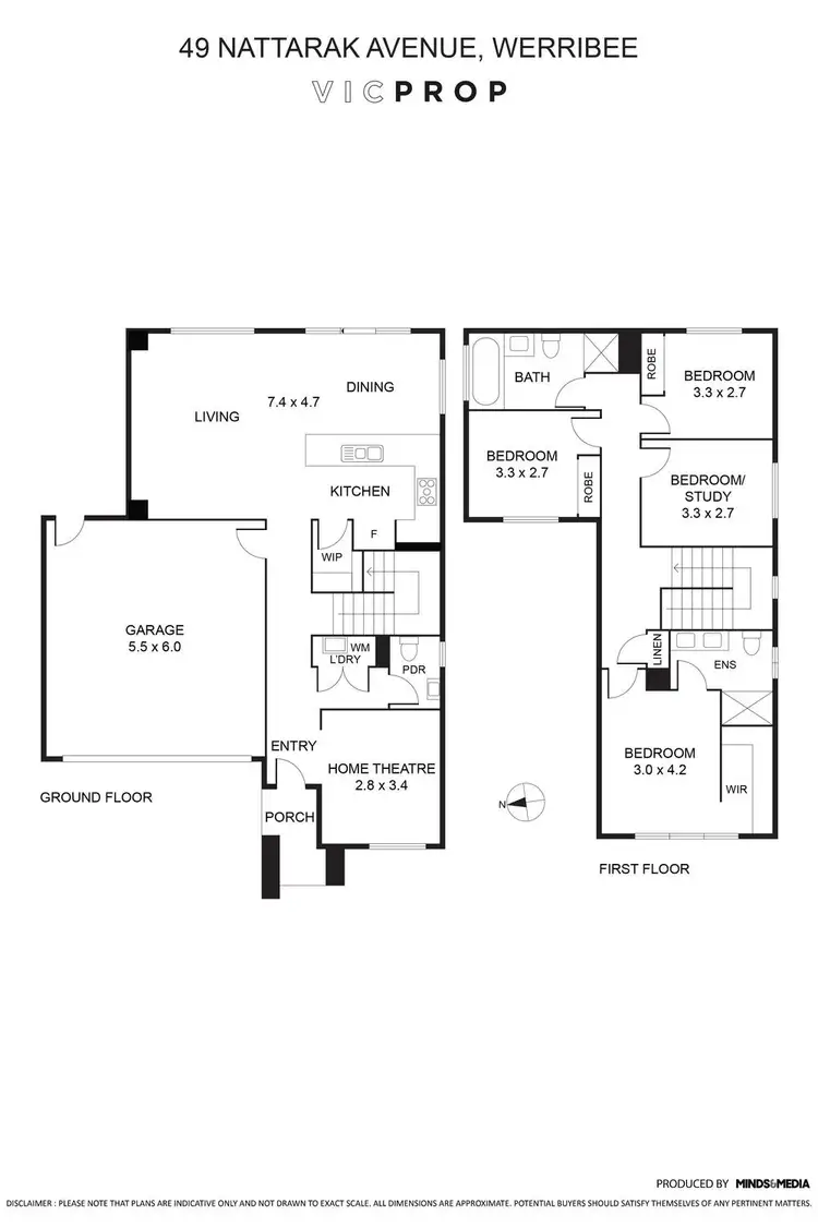 Floorplan of Homely house listing, 49 Nattarak Avenue, Werribee VIC 3030