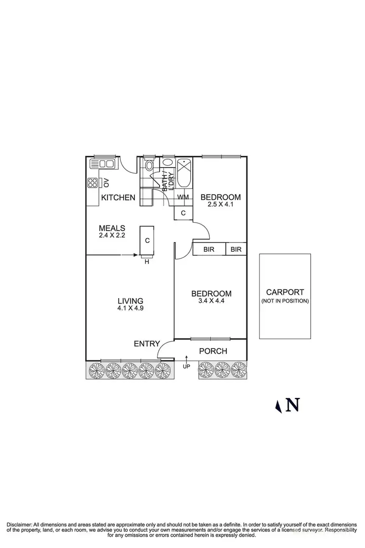 Floorplan of Homely unit listing, 4/1 Ware Crescent, Ringwood East VIC 3135