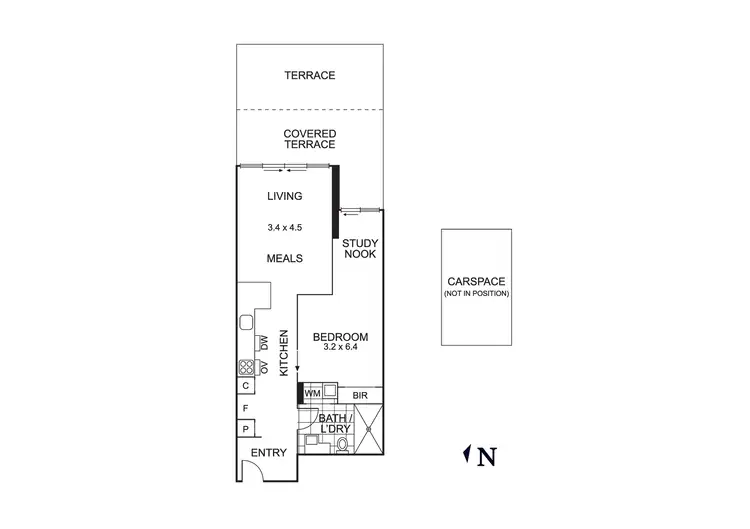 Floorplan of Homely apartment listing, 304/220 Bay Road, Sandringham VIC 3191