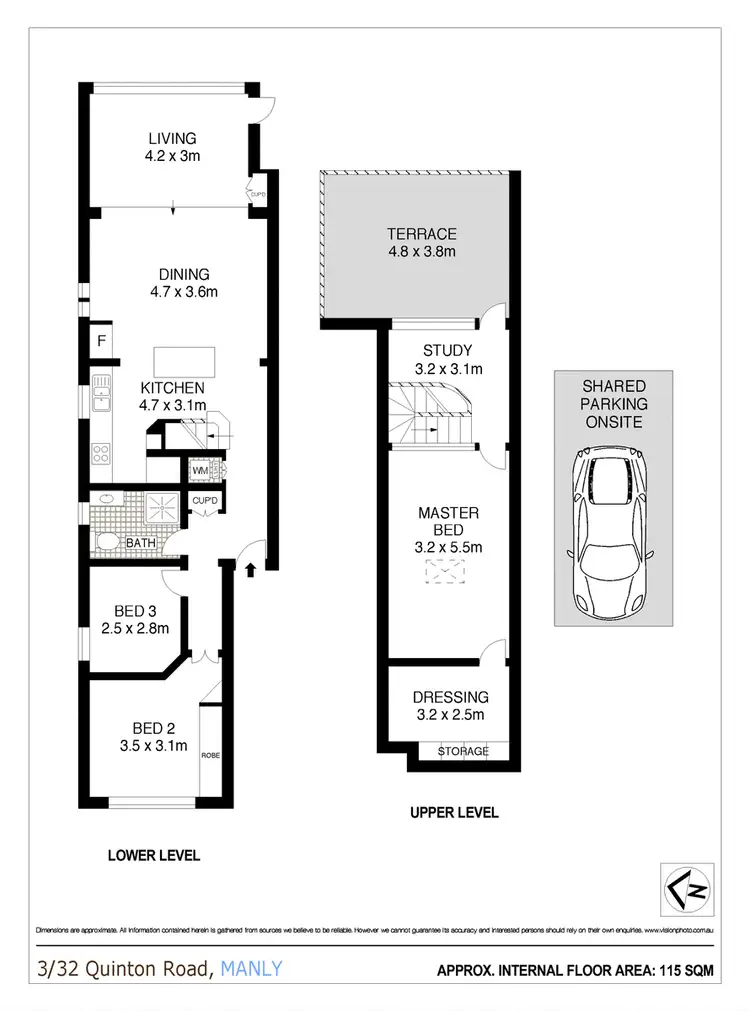 Floorplan of Homely apartment listing, 3/32 Quinton Road, Manly NSW 2095