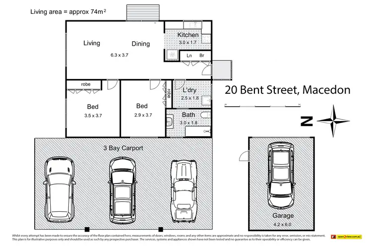 Floorplan of Homely house listing, 20 Bent Street, Macedon VIC 3440