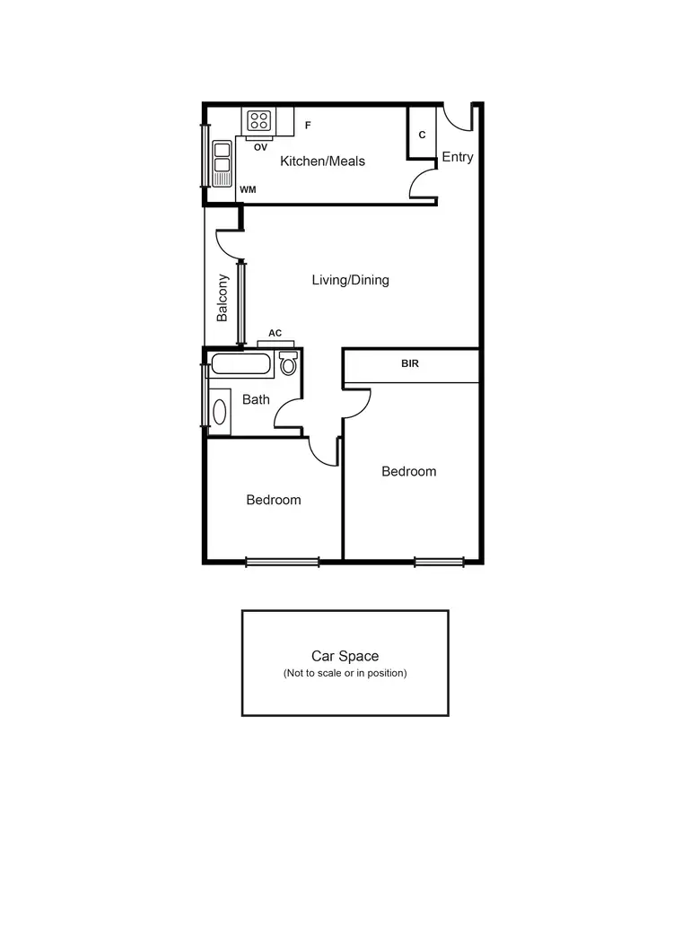 Floorplan of Homely apartment listing, 8/184 Neerim Road, Carnegie VIC 3163