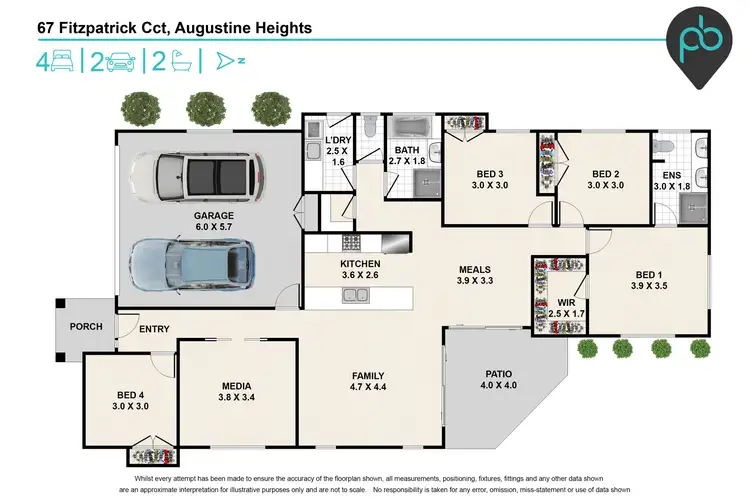 Floorplan of Homely house listing, 67 Fitzpatrick Circuit, Augustine Heights QLD 4300