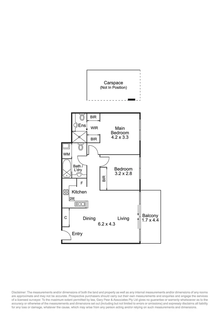 Floorplan of Homely apartment listing, 303/323 Dandenong Road, Prahran VIC 3181
