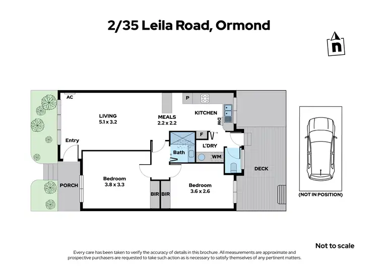 Floorplan of Homely unit listing, 2/35 Leila Road, Ormond VIC 3204