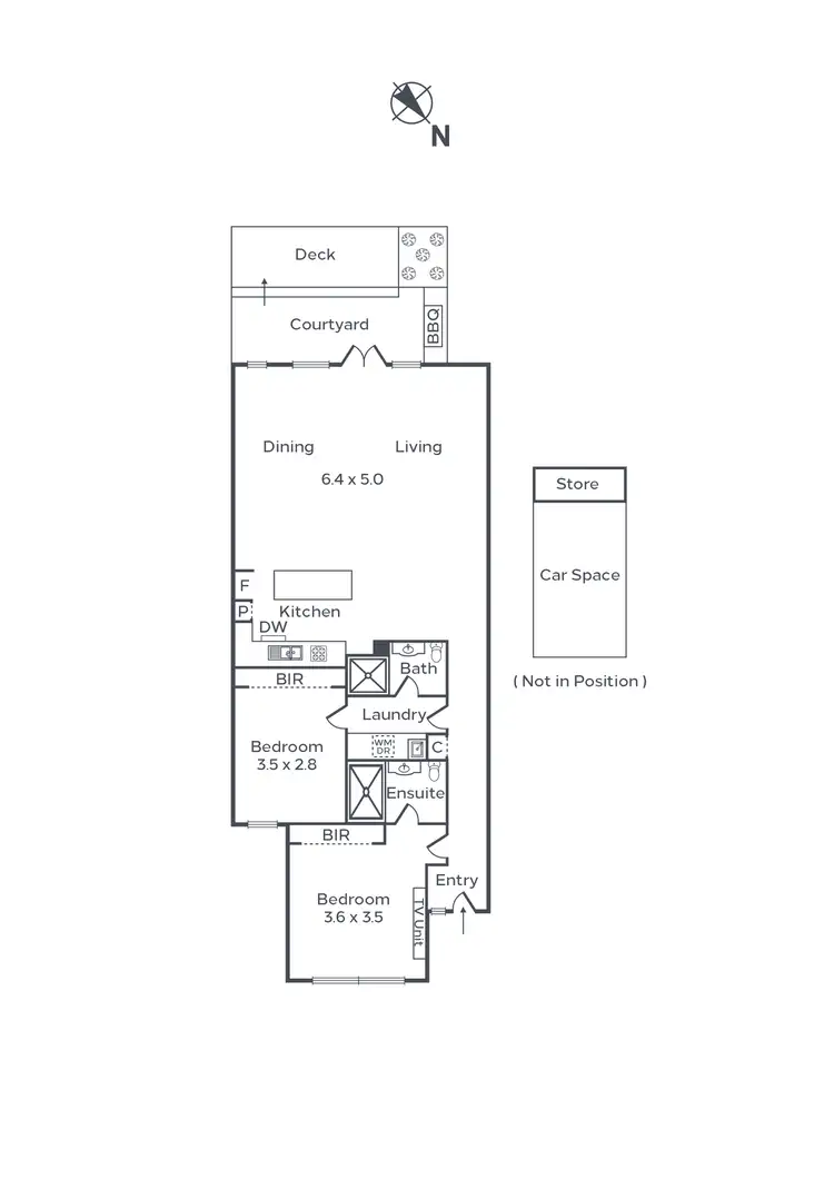 Floorplan of Homely apartment listing, 2/358 Beaconsfield Parade, St Kilda West VIC 3182