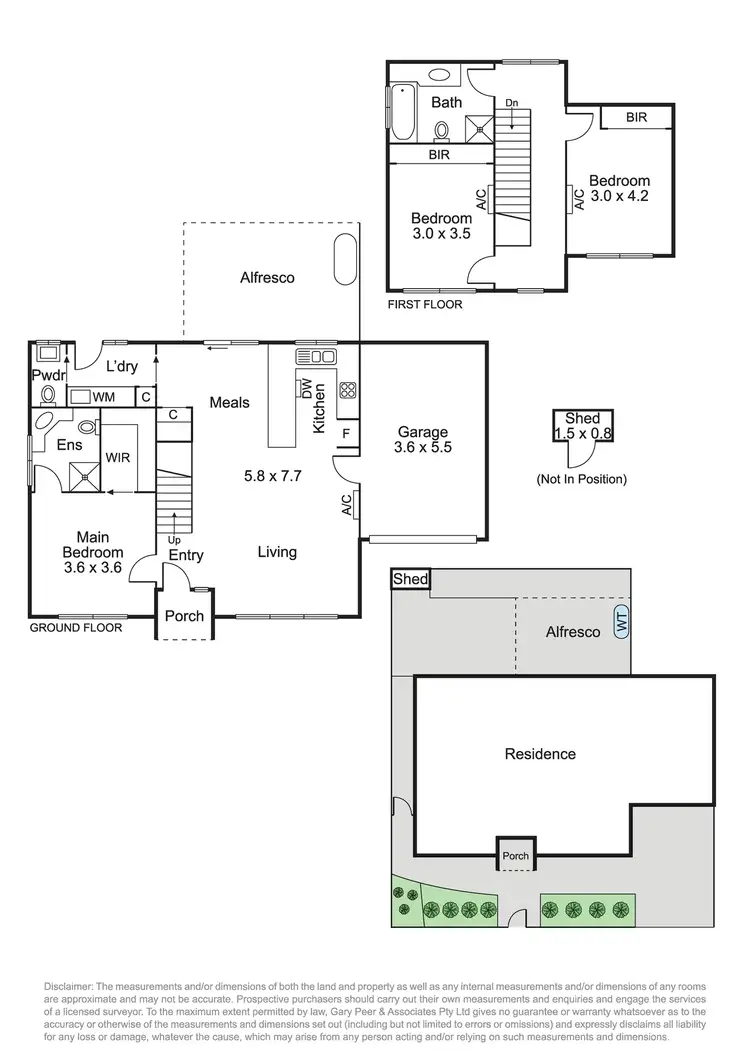 Floorplan of Homely townhouse listing, 61 Molden Street, Bentleigh East VIC 3165
