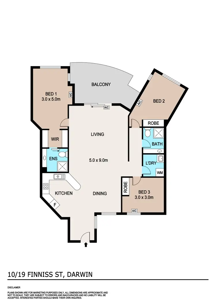 Floorplan of Homely unit listing, 10/19 Finnis Street, Darwin City NT 800