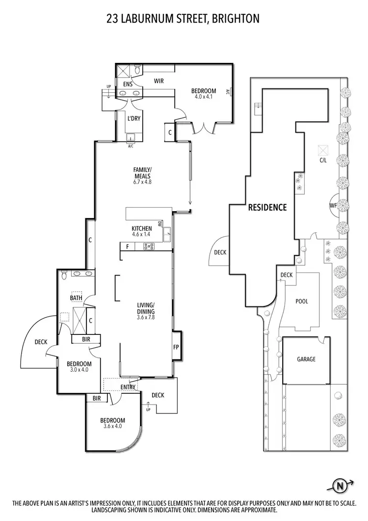 Floorplan of Homely house listing, 23 Laburnum Street, Brighton VIC 3186