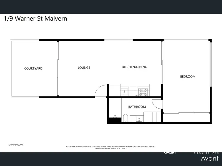 Floorplan of Homely apartment listing, 1/9 Warner Street, Malvern VIC 3144