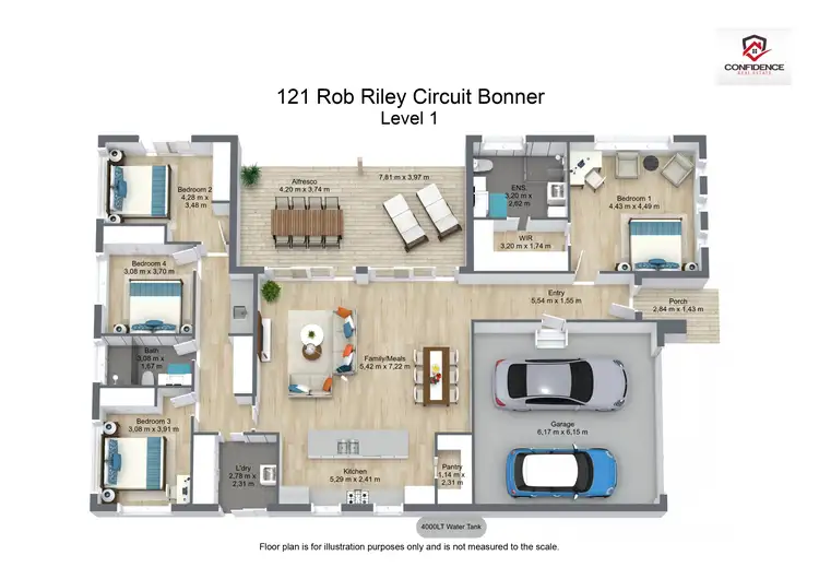 Floorplan of Homely house listing, 121 Rob Riley Circuit, Bonner ACT 2914