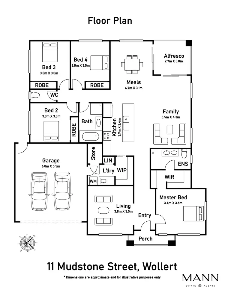 Floorplan of Homely house listing, 11 Mudstone Street, Wollert VIC 3750