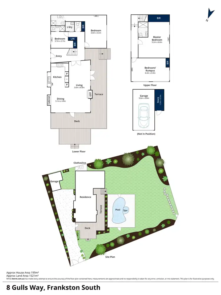 Floorplan of Homely house listing, 8 Gulls Way, Frankston South VIC 3199