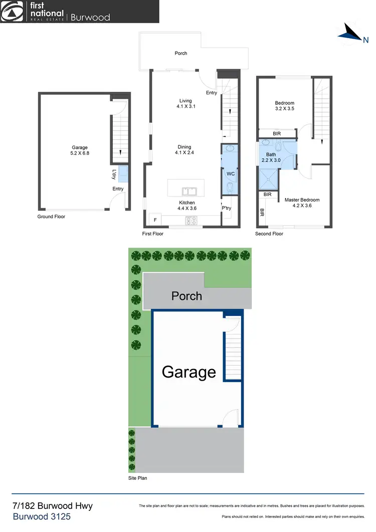 Floorplan of Homely townhouse listing, 7/182 Burwood Highway, Burwood VIC 3125