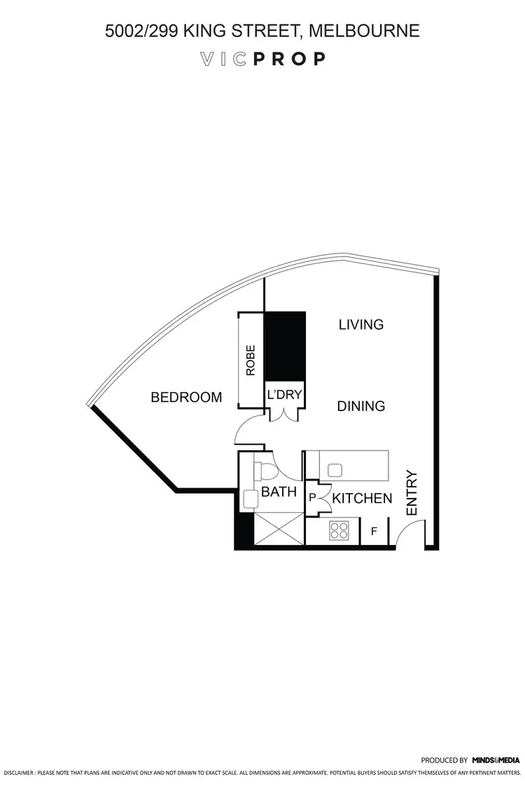 Floorplan of Homely apartment listing, 5002/299 King Street, Melbourne VIC 3000