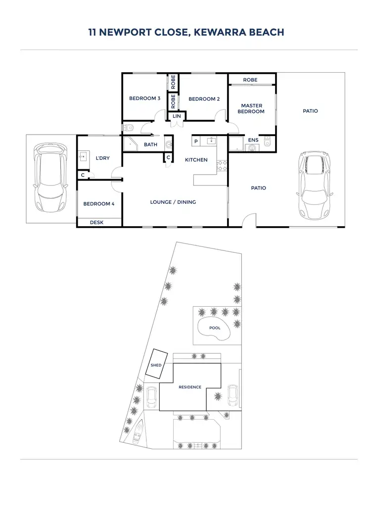 Floorplan of Homely house listing, 11 Newport Close, Kewarra Beach QLD 4879