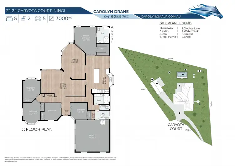 Floorplan of Homely rural property listing, 22-24 Caryota Court, Ningi QLD 4511