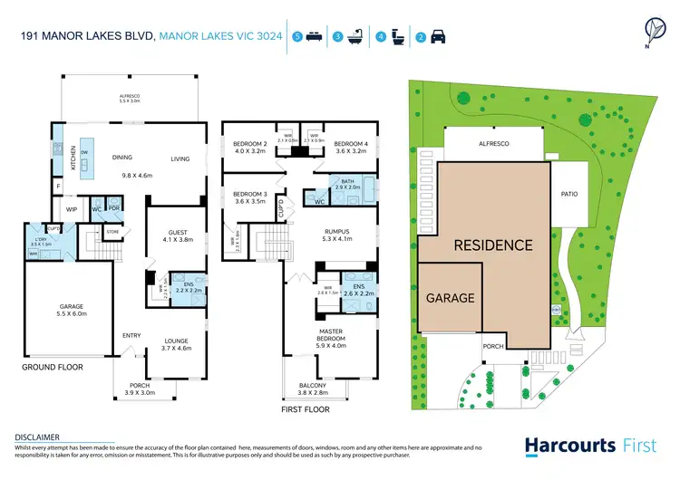 Floorplan of Homely house listing, 191 Manor Lakes Boulevard, Manor Lakes VIC 3024