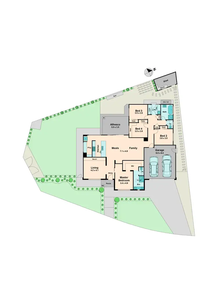 Floorplan of Homely house listing, 1 Letterbox Lane, Kilmore VIC 3764