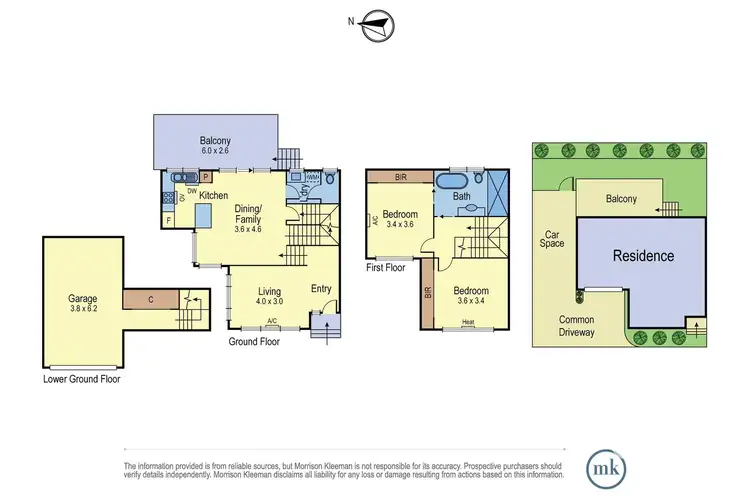 Floorplan of Homely townhouse listing, 4/43 Main Road, Lower Plenty VIC 3093