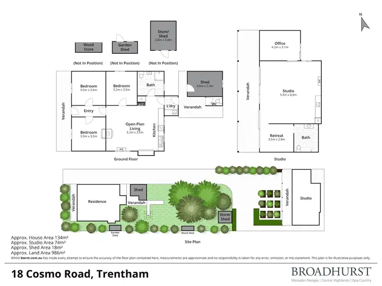 Floorplan of Homely house listing, 18 Cosmo Road, Trentham VIC 3458