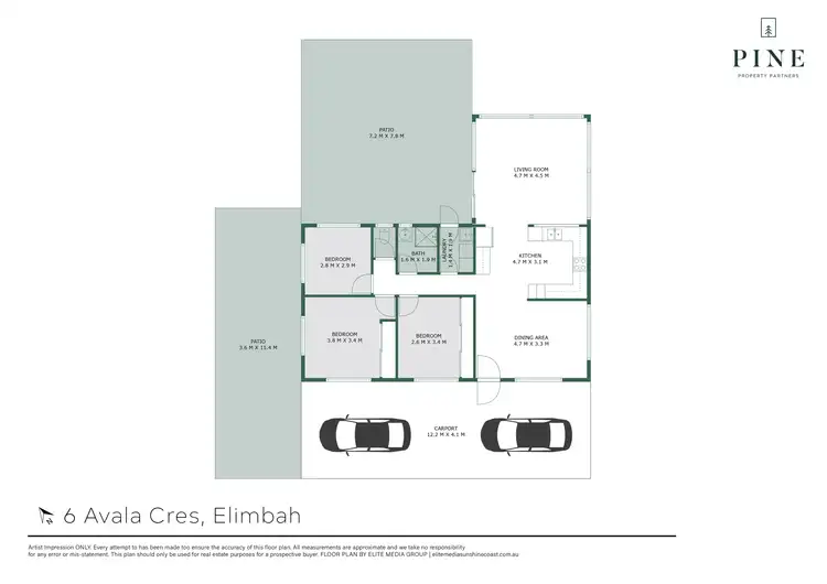 Floorplan of Homely house listing, 6 Avala Crescent, Elimbah QLD 4516