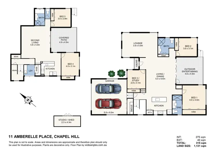 Floorplan of Homely house listing, 11 Amberelle Place, Chapel Hill QLD 4069