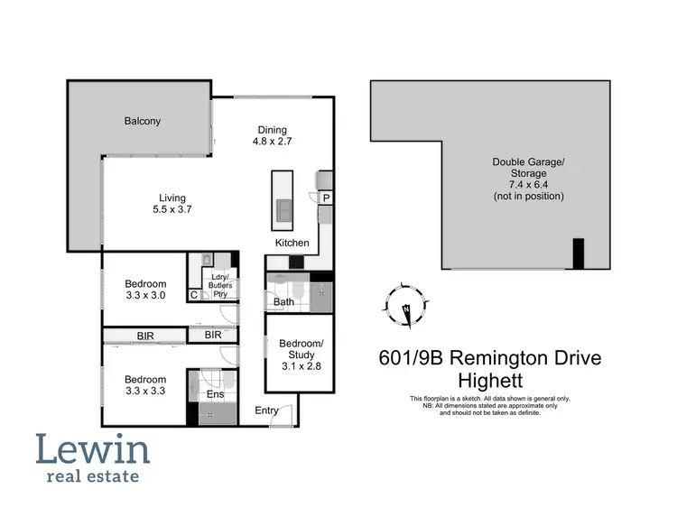 Floorplan of Homely apartment listing, 601/9b Remington Drive, Highett VIC 3190
