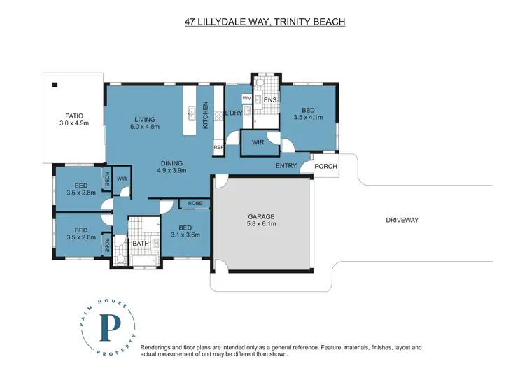 Floorplan of Homely house listing, 47 Lillydale Way, Trinity Beach QLD 4879