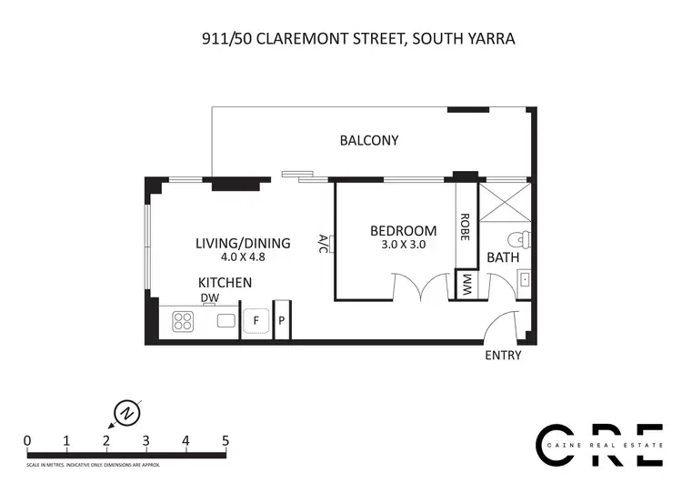Floorplan of Homely apartment listing, 911/50 Claremont Street, South Yarra VIC 3141