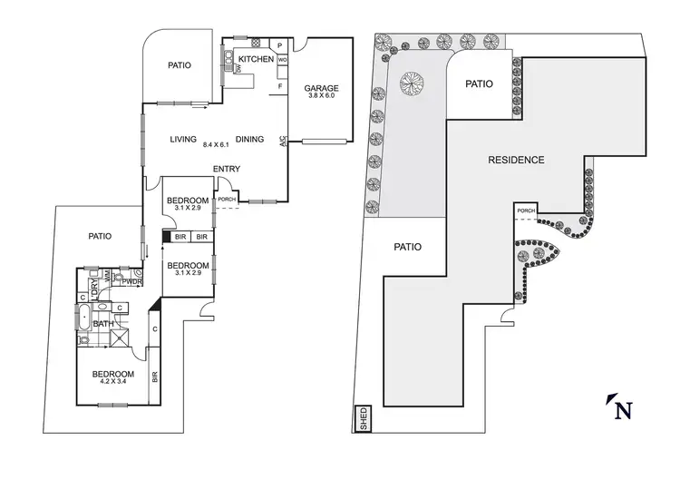 Floorplan of Homely unit listing, 3/4-6 Dingley Court, Dingley Village VIC 3172