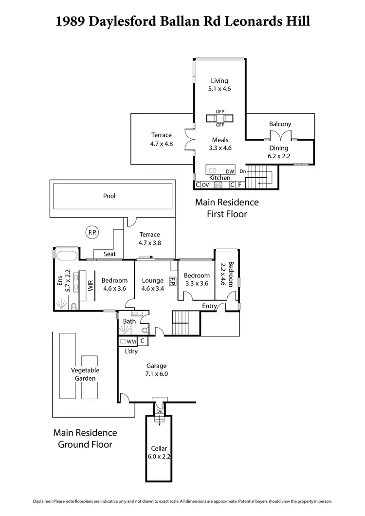 Floorplan of Homely house listing, 1989 Ballan Daylesford Road, Leonards Hill VIC 3461