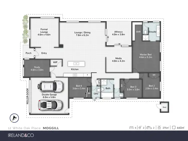 Floorplan of Homely house listing, 12 White Oak Place, Moggill QLD 4070