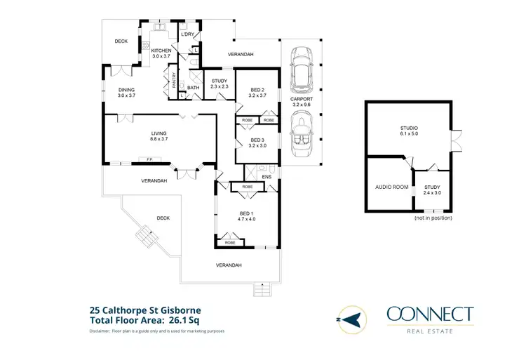 Floorplan of Homely house listing, 25 Calthorpe Street, Gisborne VIC 3437