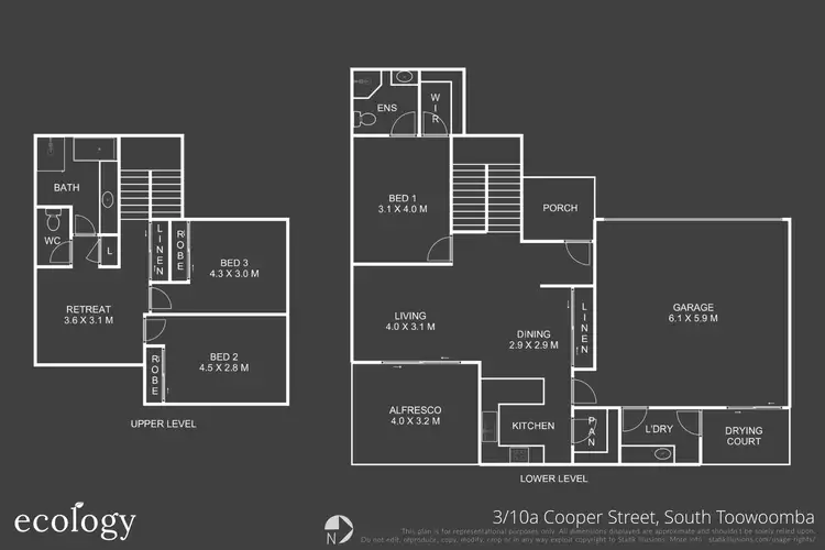 Floorplan of Homely unit listing, 3/10A Cooper Street, South Toowoomba QLD 4350
