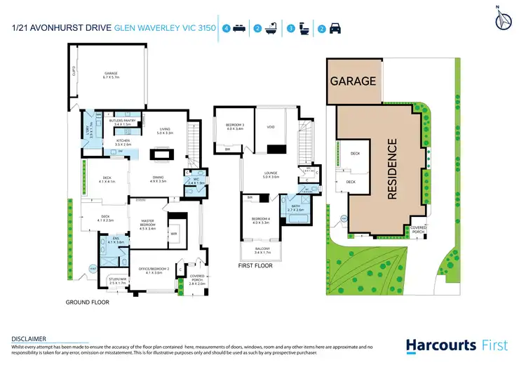 Floorplan of Homely townhouse listing, 1/21 Avonhurst Drive, Glen Waverley VIC 3150