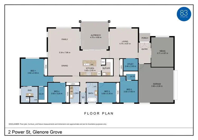 Floorplan of Homely house listing, 2 Power Street, Glenore Grove QLD 4342