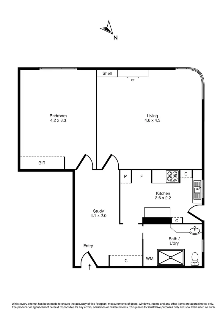 Floorplan of Homely apartment listing, 3/31 Eildon Road, St Kilda VIC 3182