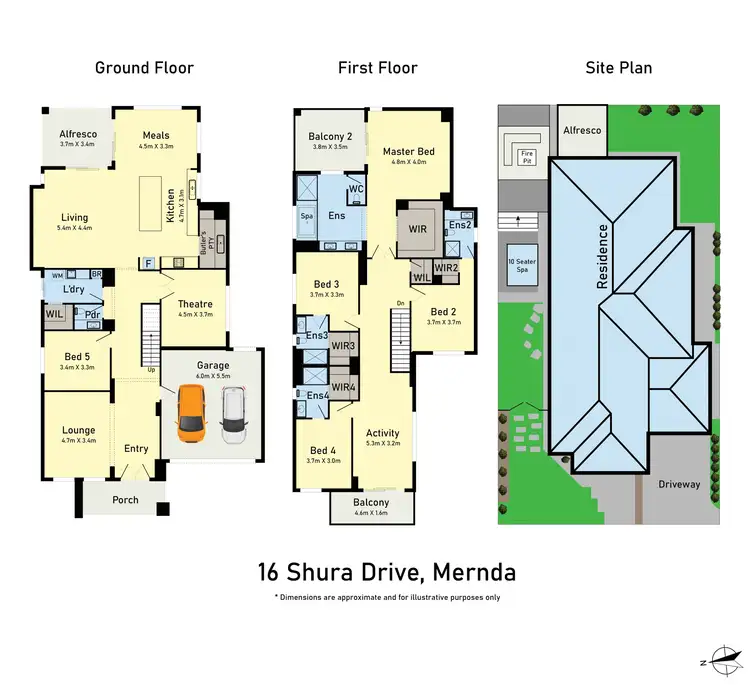 Floorplan of Homely house listing, 16 Shura Drive, Mernda VIC 3754