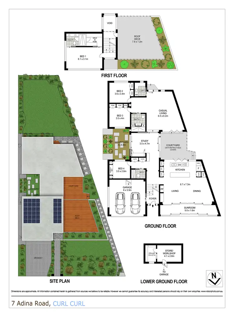 Floorplan of Homely house listing, 7 Adina Road, Curl Curl NSW 2096