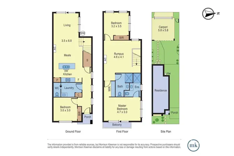 Floorplan of Homely townhouse listing, 6 Courthouse Walk, Doreen VIC 3754