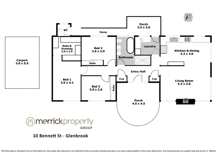 Floorplan of Homely house listing, 10 Bennett Street, Glenbrook NSW 2773
