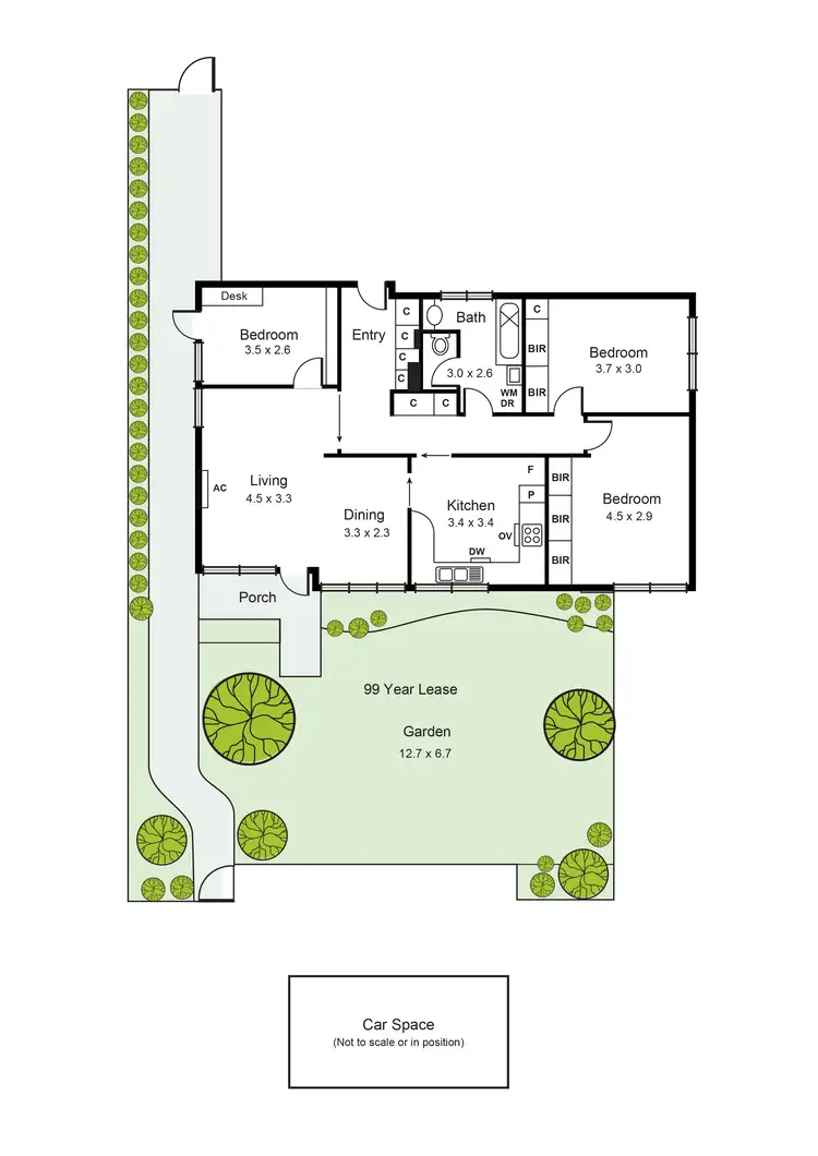 Floorplan of Homely unit listing, 1/2 Ash Grove, Caulfield VIC 3162