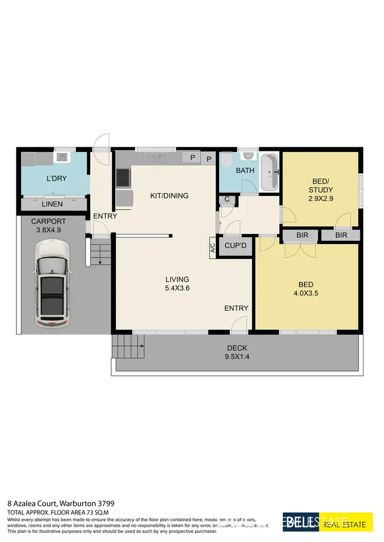 Floorplan of Homely house listing, 8 Azalea Court, Warburton VIC 3799