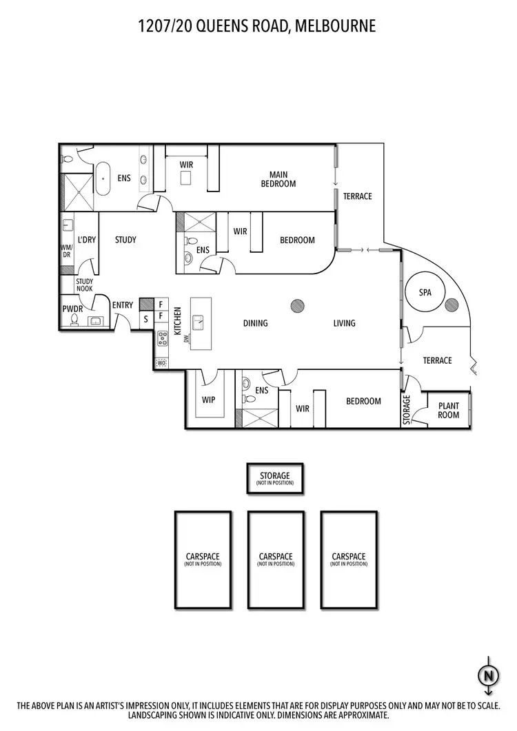 Floorplan of Homely apartment listing, 1207/20 Queens Road, Melbourne VIC 3004