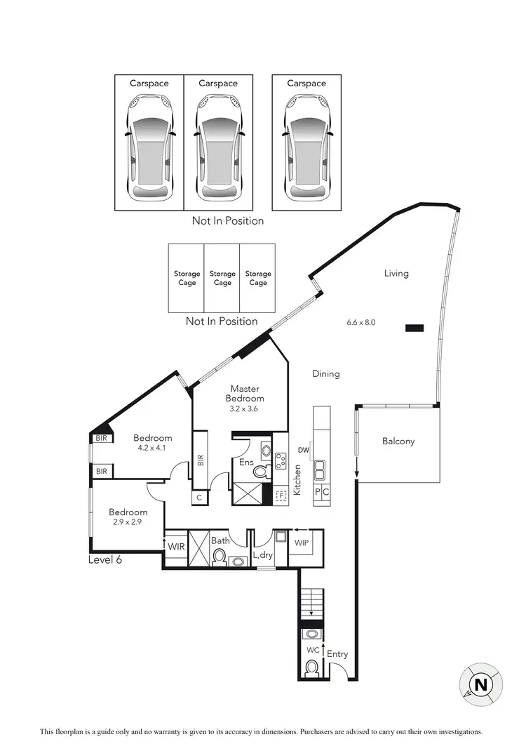 Floorplan of Homely apartment listing, 603/12 Railway Walk North, Hampton VIC 3188